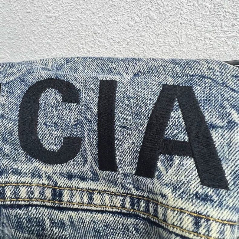 Balenciaga Balenciaga size 34 Marble denim jacket Size M / US 6-8 / IT 42-44 - 8 Thumbnail