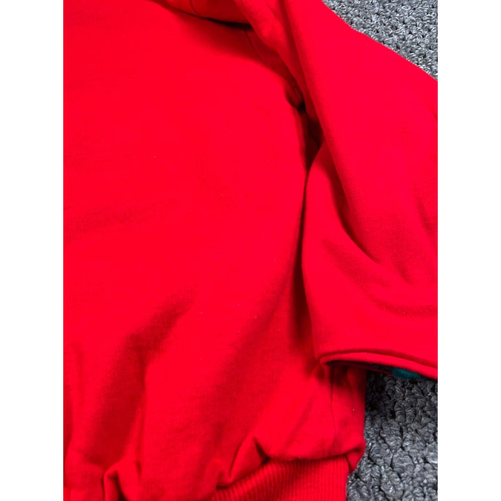 Vintage Vintage VTG 90s Reversible Geometric Pattern Fleece Sweatshirt Women's Large Red Aztec Size L / US 10 / IT 46 - 5 Thumbnail