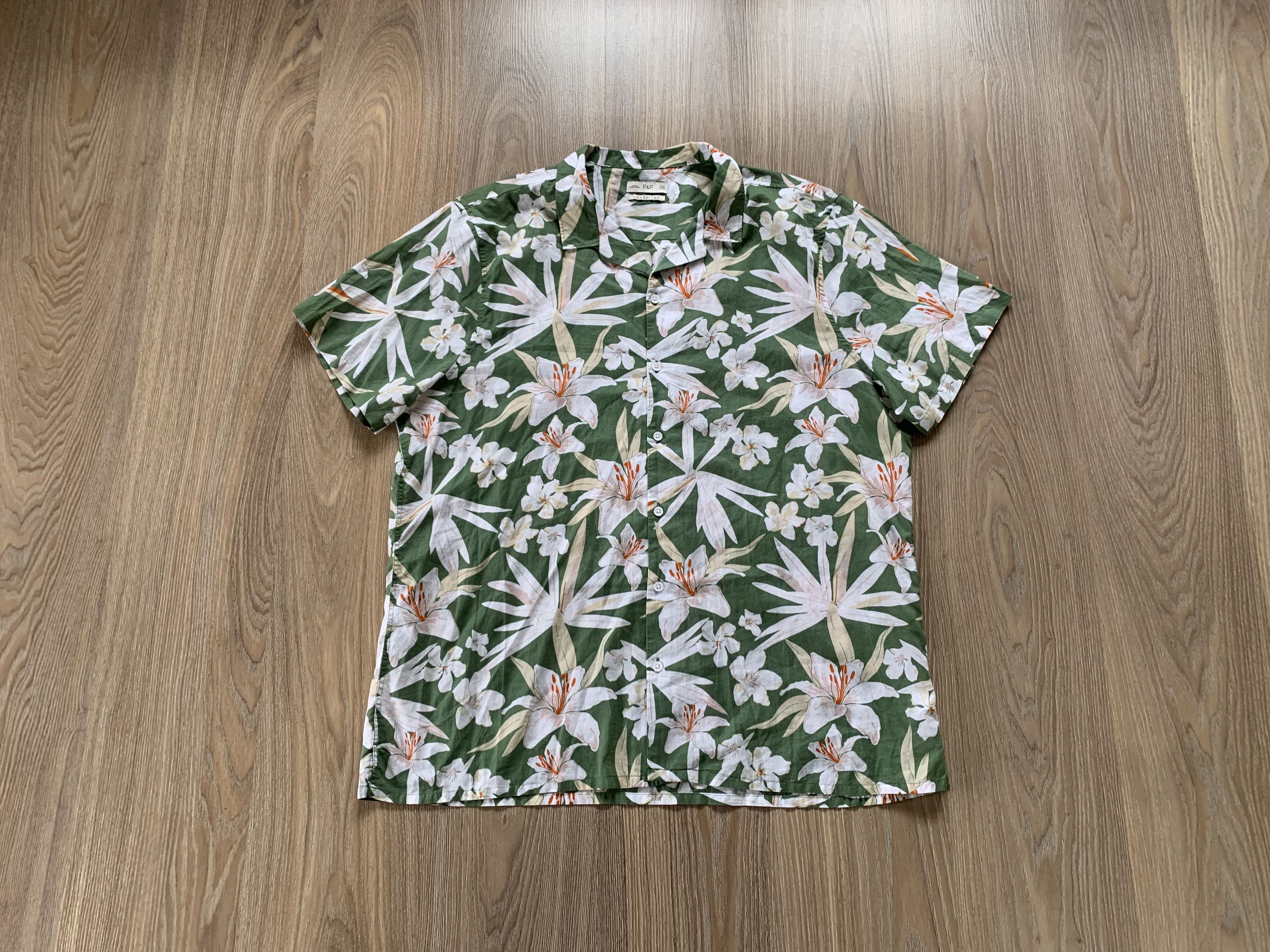 Other F&F Cotton Printed Hawaiian Shirt Size US XXL / EU 58 / 5 - 1 Thumbnail