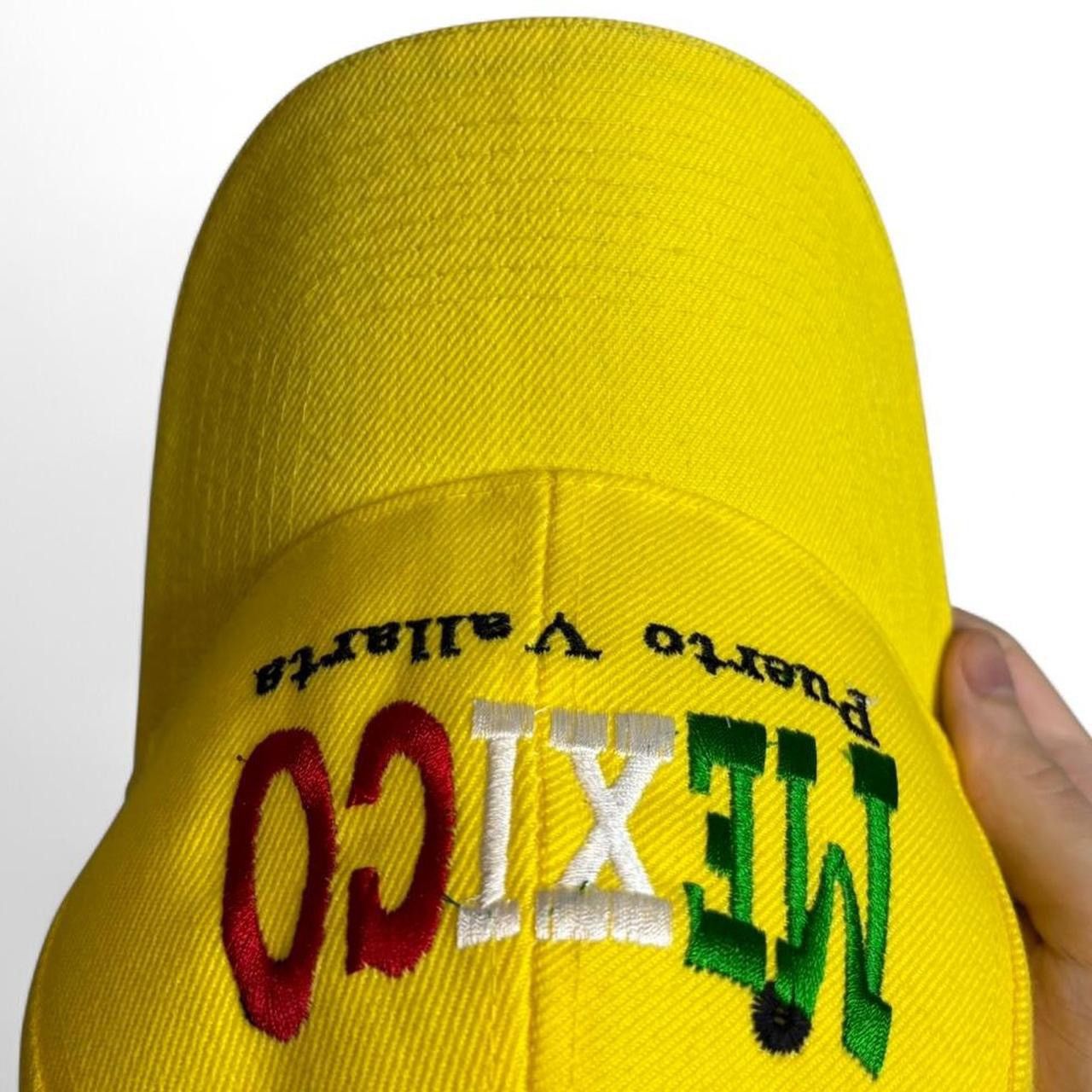 Other Mexico Puerto Vallarta Yellow Embroidered Cap Hat One Size Size ONE SIZE - 3 Thumbnail