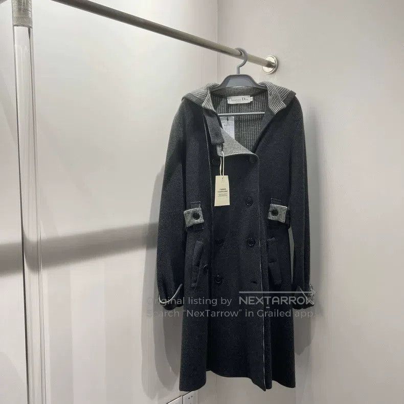 Dior Dior Double-breasted plaid long coat Size XS / US 0-2 / IT 36-38 - 1 Thumbnail