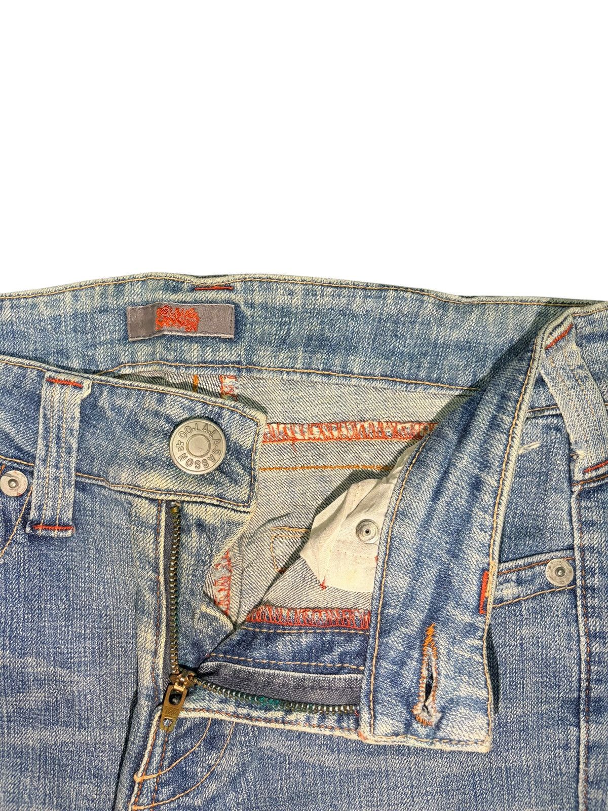 Diesel Vintage Japanese Brand Faded Wash Distress Flare Jeans Size 28" / US 6 / IT 42 - 5 Thumbnail