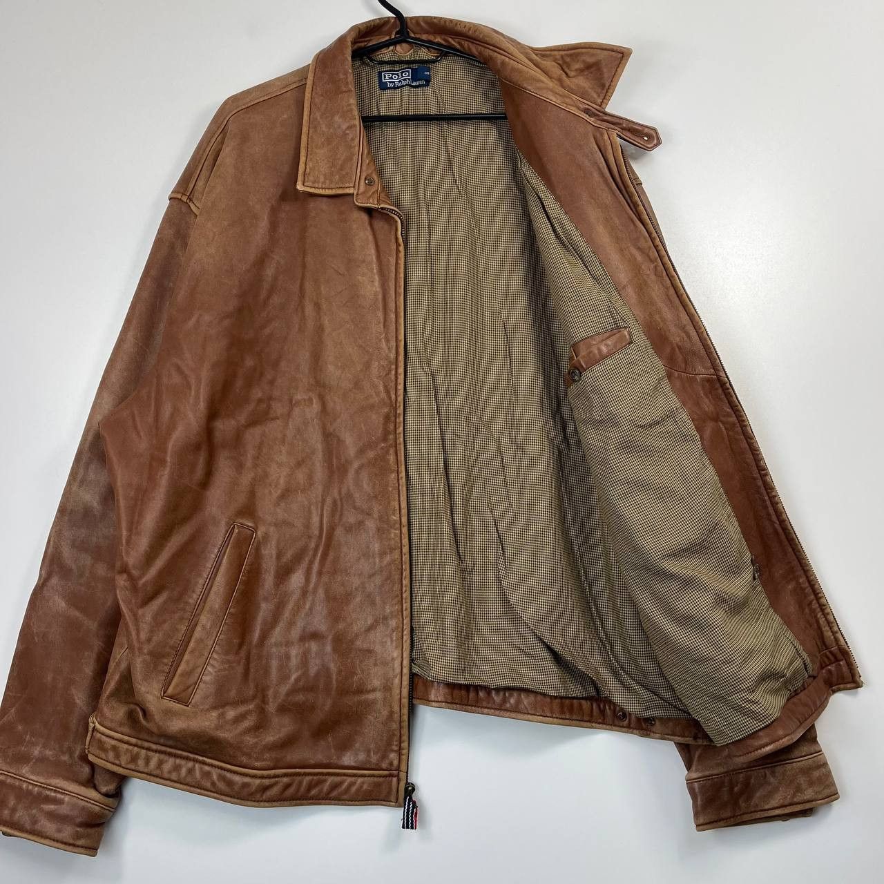 Polo Ralph Lauren Polo Ralph Lauren Lambskin Leather Jacket Brown Full Zip XXL Size US XXL / EU 58 / 5 - 2 Thumbnail