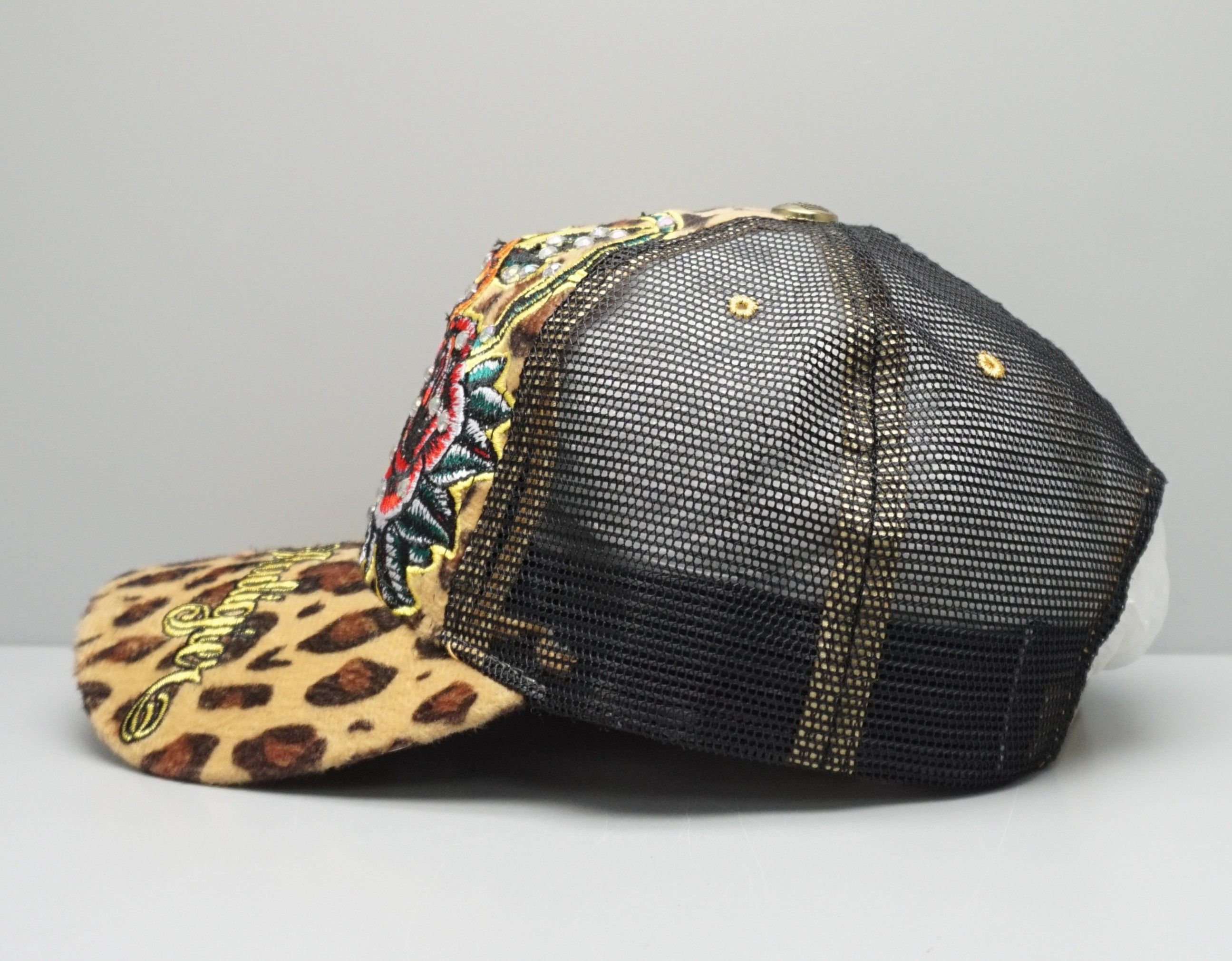 Christian Audigier × Designer × Ed Hardy 00's Ed Hardy Christian Audigier Rhinestone Snapback Hat Size ONE SIZE - 2 Thumbnail