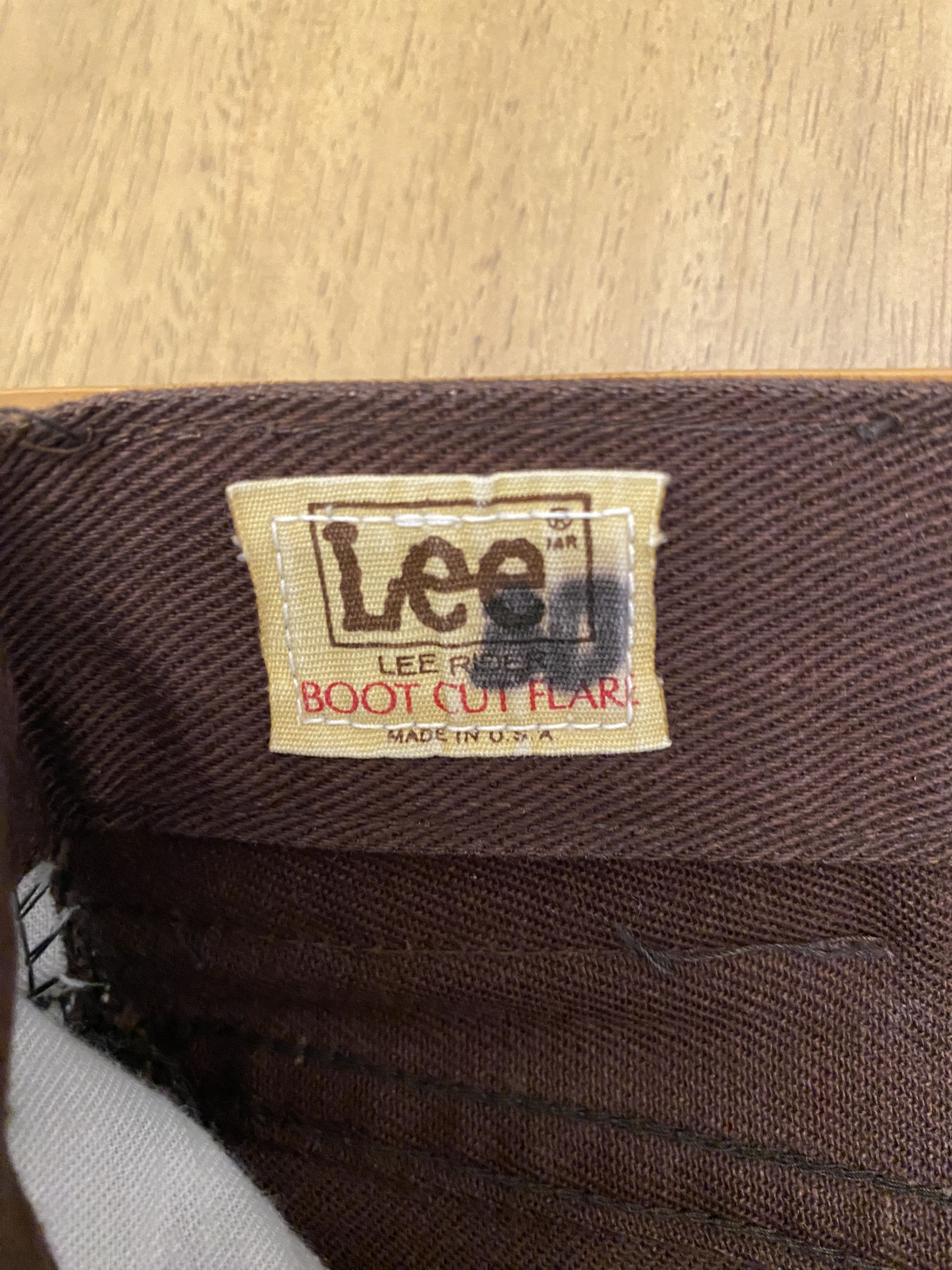 Lee Vintage Made in USA Lee Brown Flare Denim Bootcut Jeans Size US 28 / EU 44 - 5 Thumbnail