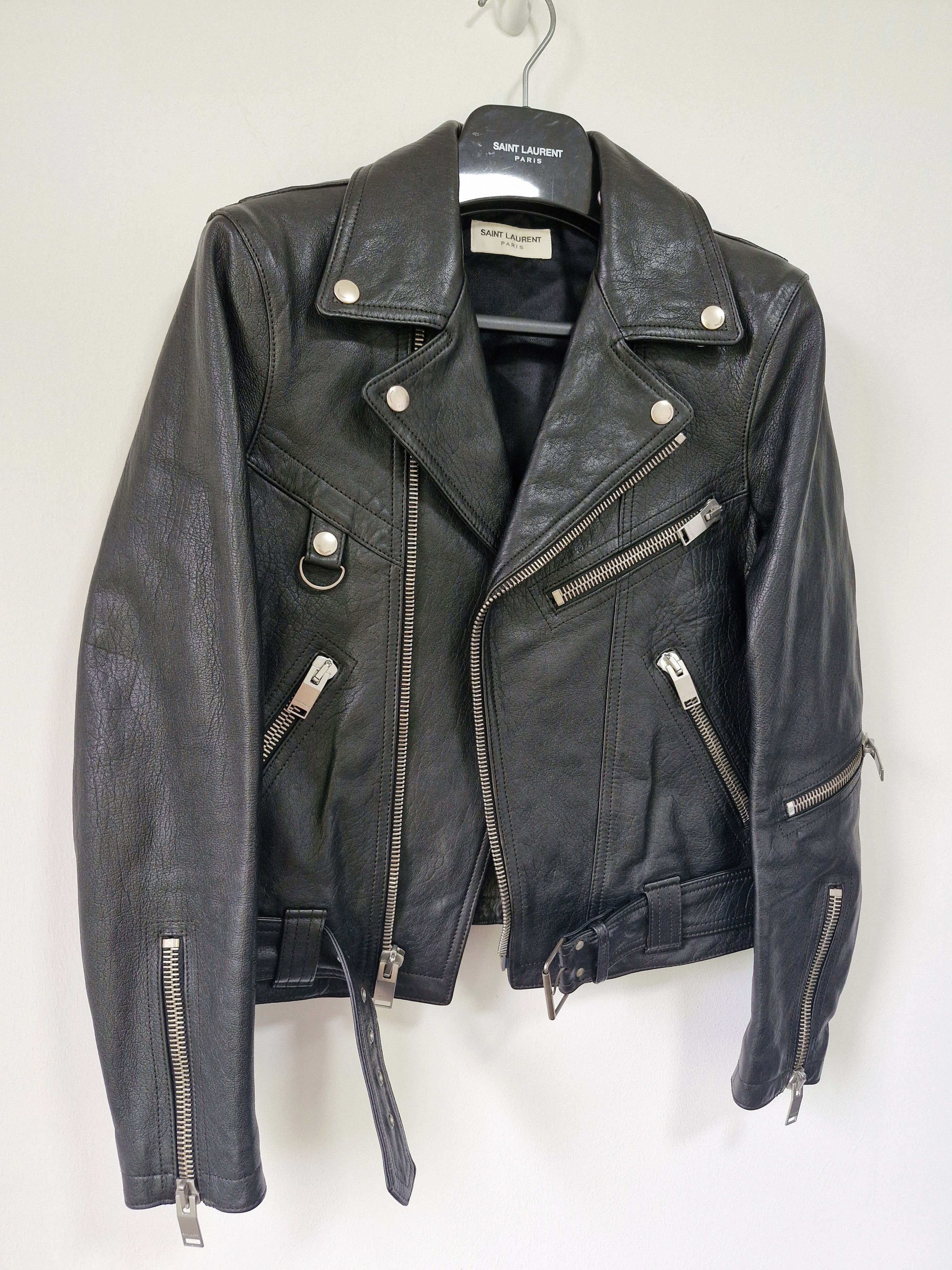 Saint Laurent Paris FW15 Saint Laurent Paris D-ring Leather Jacket Size US XXS / EU 40 - 3 Thumbnail