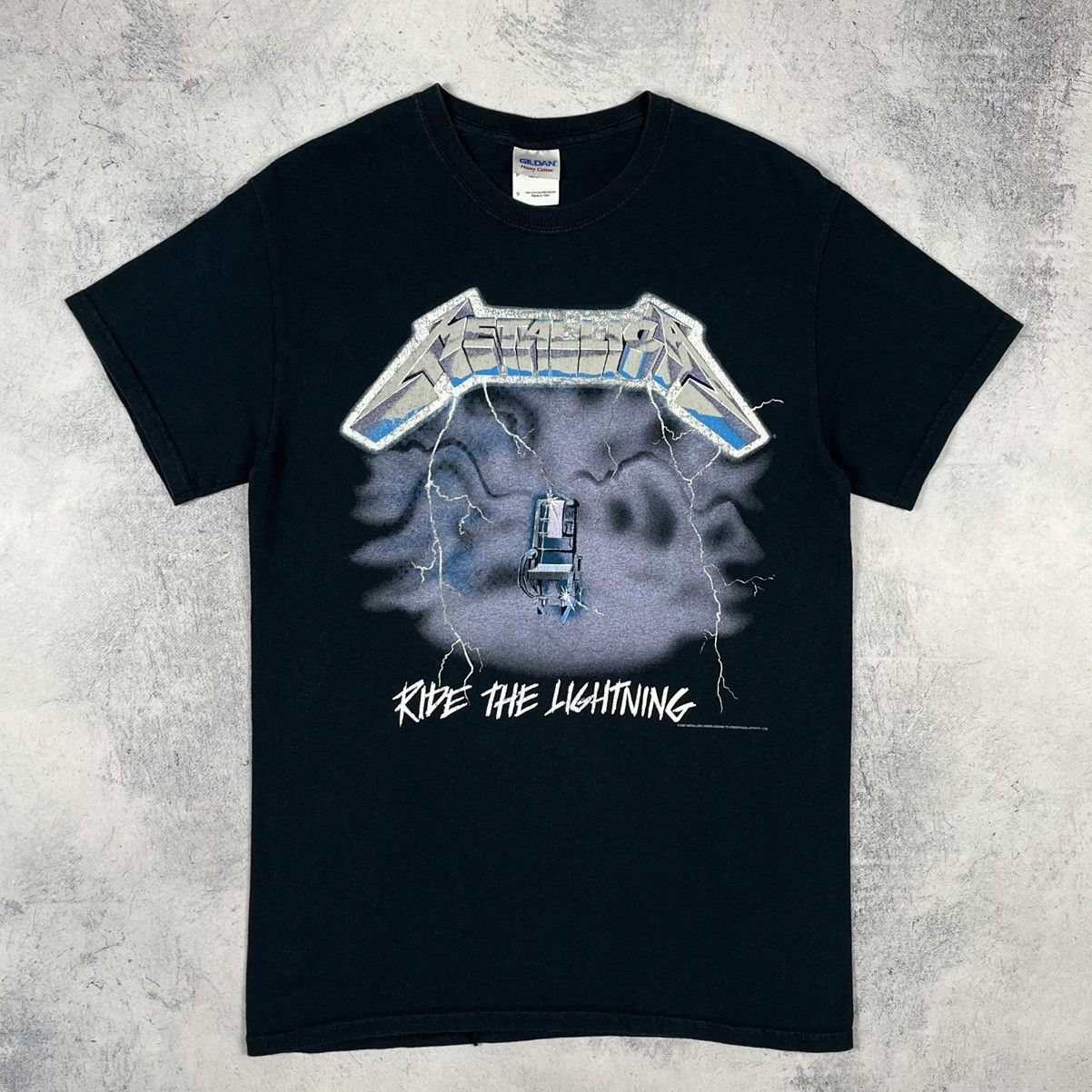 Band Tees Vintage Metallica Ride The Lightning rock band tee 90's Size US S / EU 44-46 / 1 - 10 Thumbnail