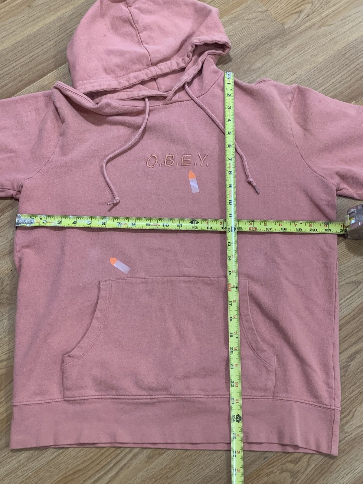 Obey Sz M- Obey Worldwide Hoodie (Pink) Size US M / EU 48-50 / 2 - 4 Thumbnail