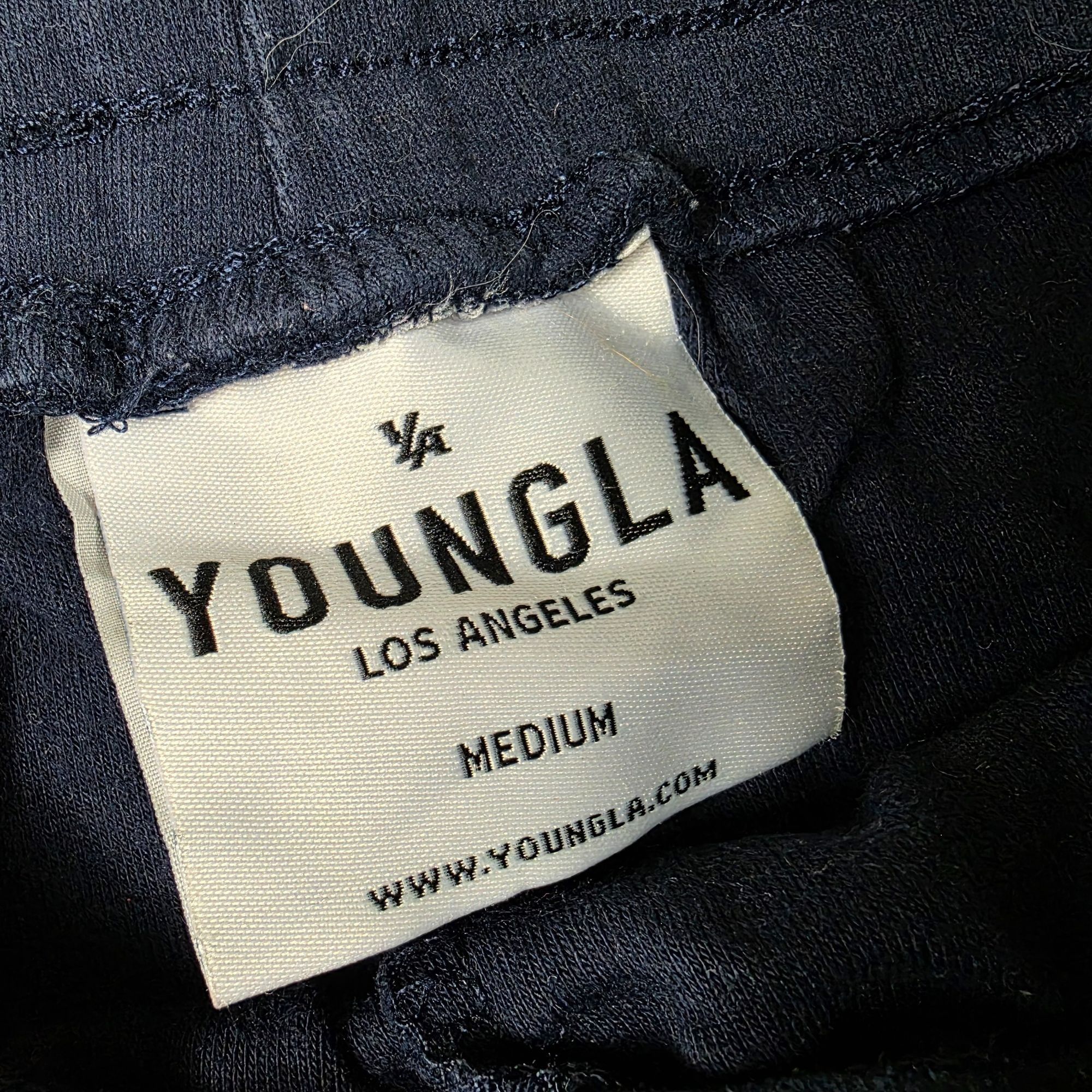 YoungLA YoungLA Mens Medium Navy Joggers Lightweight Casual Lounge P Size US 30 / EU 46 - 4 Thumbnail