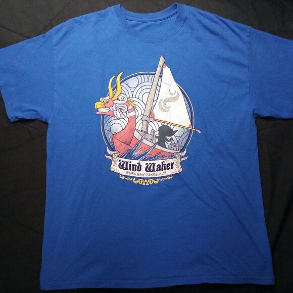 Nintendo × Vintage Vintage Legend Of Zelda Wind Waker T-Shirt Size US XL / EU 56 / 4 - 2 Thumbnail