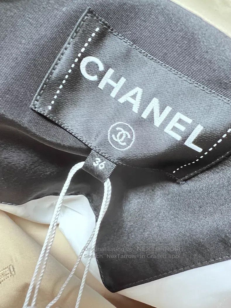 Chanel Chanel 25B autumn and winter khaki dark pattern logo long Size XS / US 0-2 / IT 36-38 - 4 Thumbnail