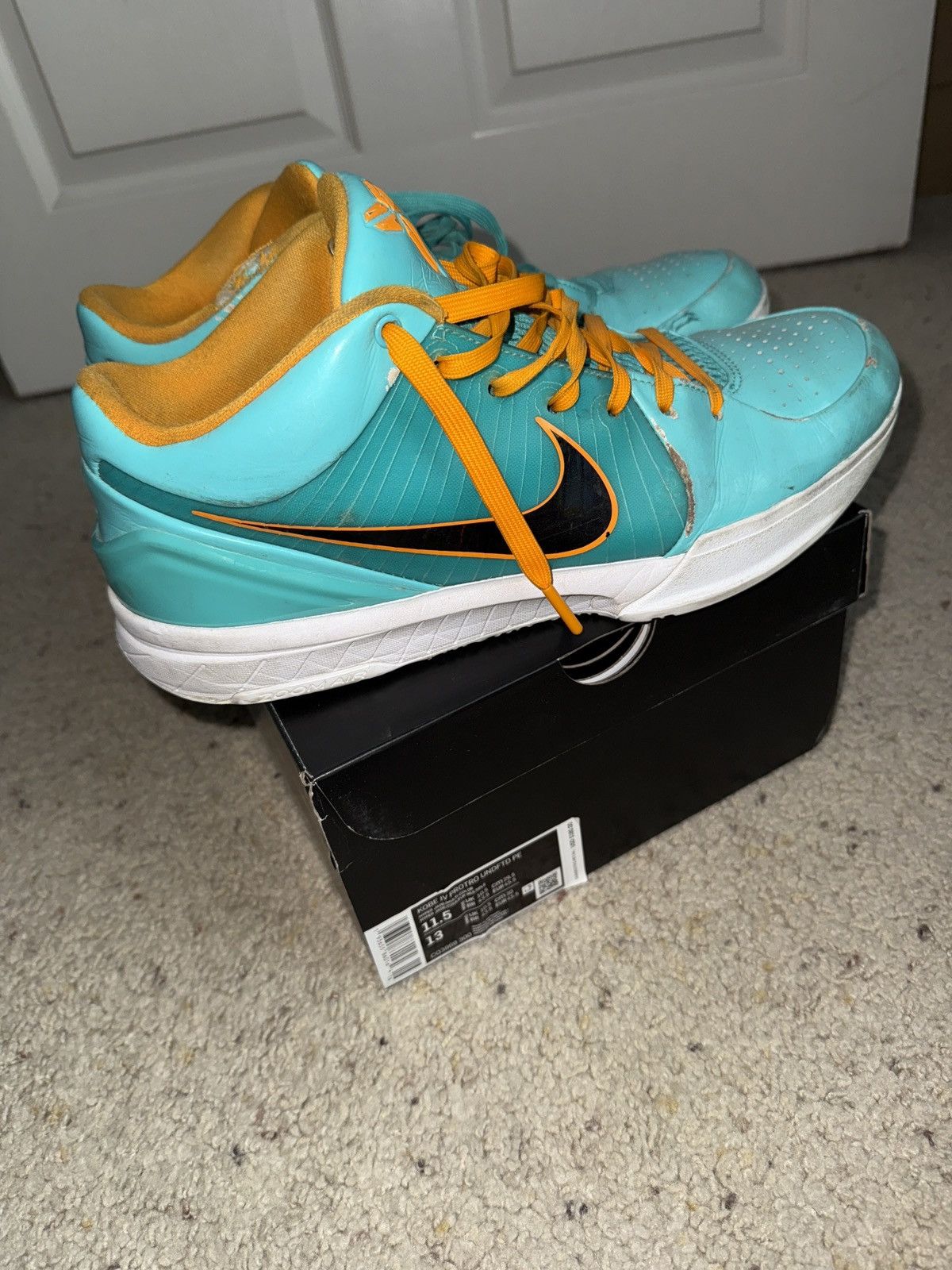 Nike × Undefeated Kobe 4 Protro x Undefeated Size US 11.5 / EU 44-45 - 6 Thumbnail