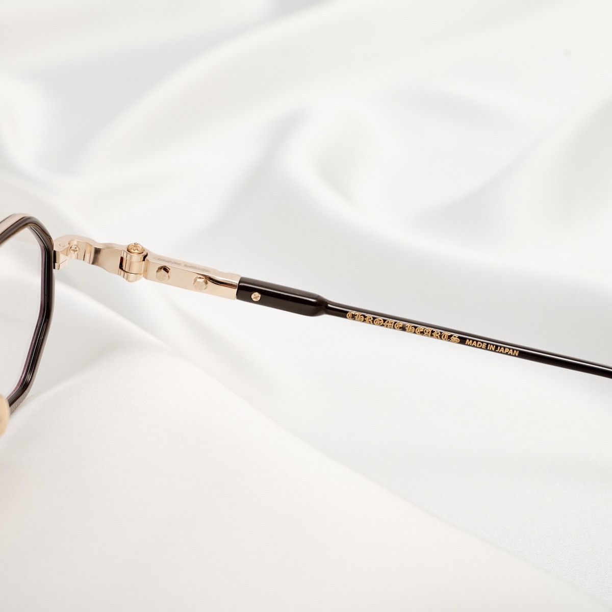 Chrome Hearts CHROME HEARTS TATTERS CLASSIC BROWN - GOLD PLATED GLASSES Size ONE SIZE - 4 Thumbnail