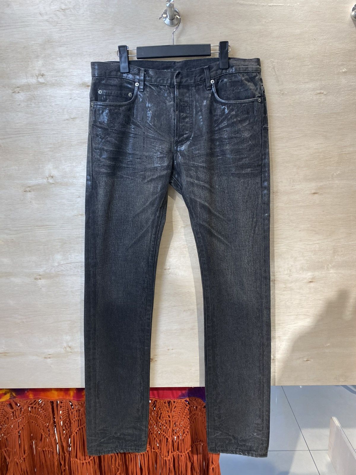 Dior × Hedi Slimane Dion HOMME AW07 LUSTER WAX Denim Size US 33 - 1 Thumbnail