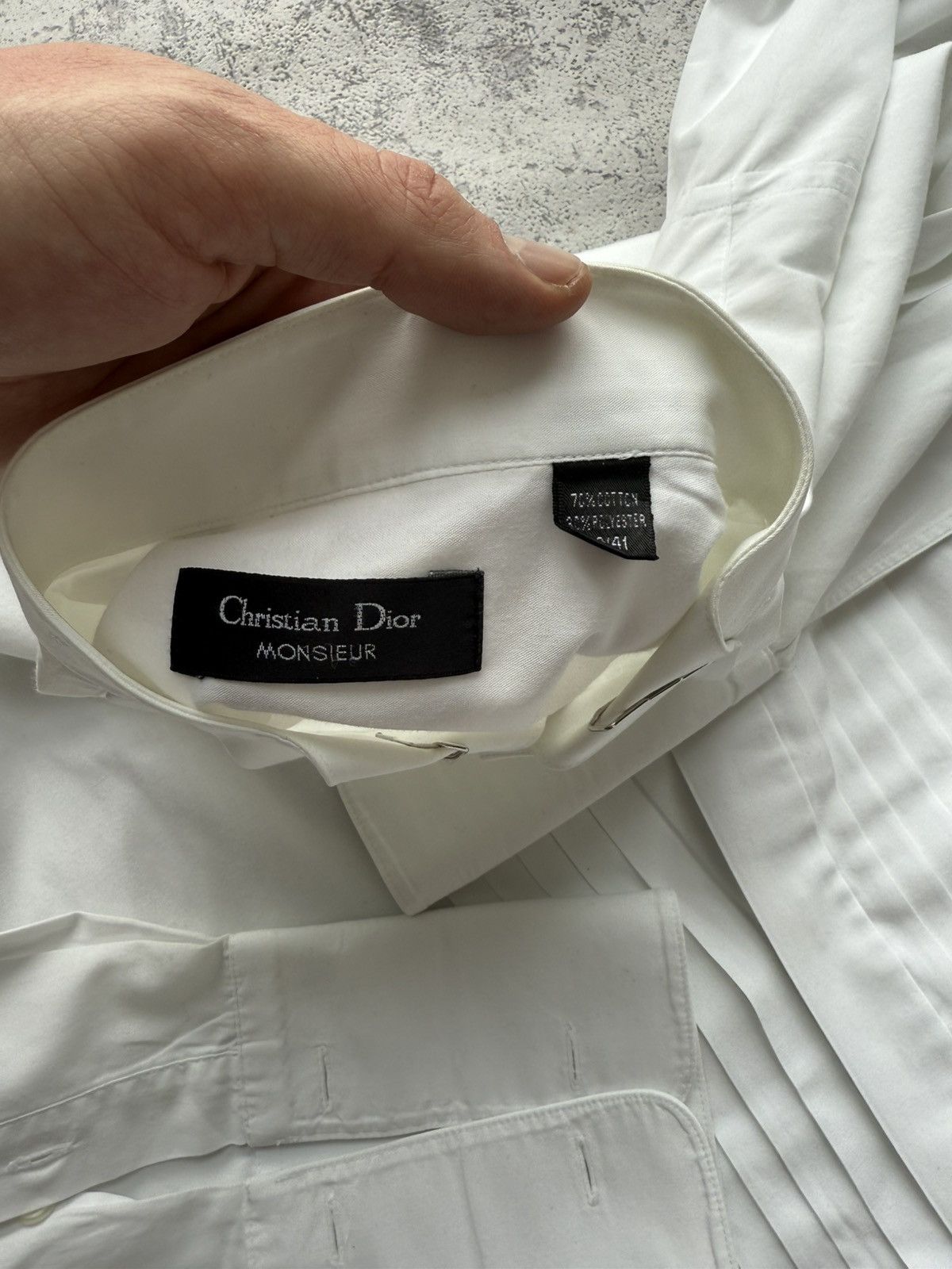 Christian Dior Monsieur Archive Christian Dior Vintage Avant Garde Shirt Size US L / EU 52-54 / 3 - 7 Thumbnail