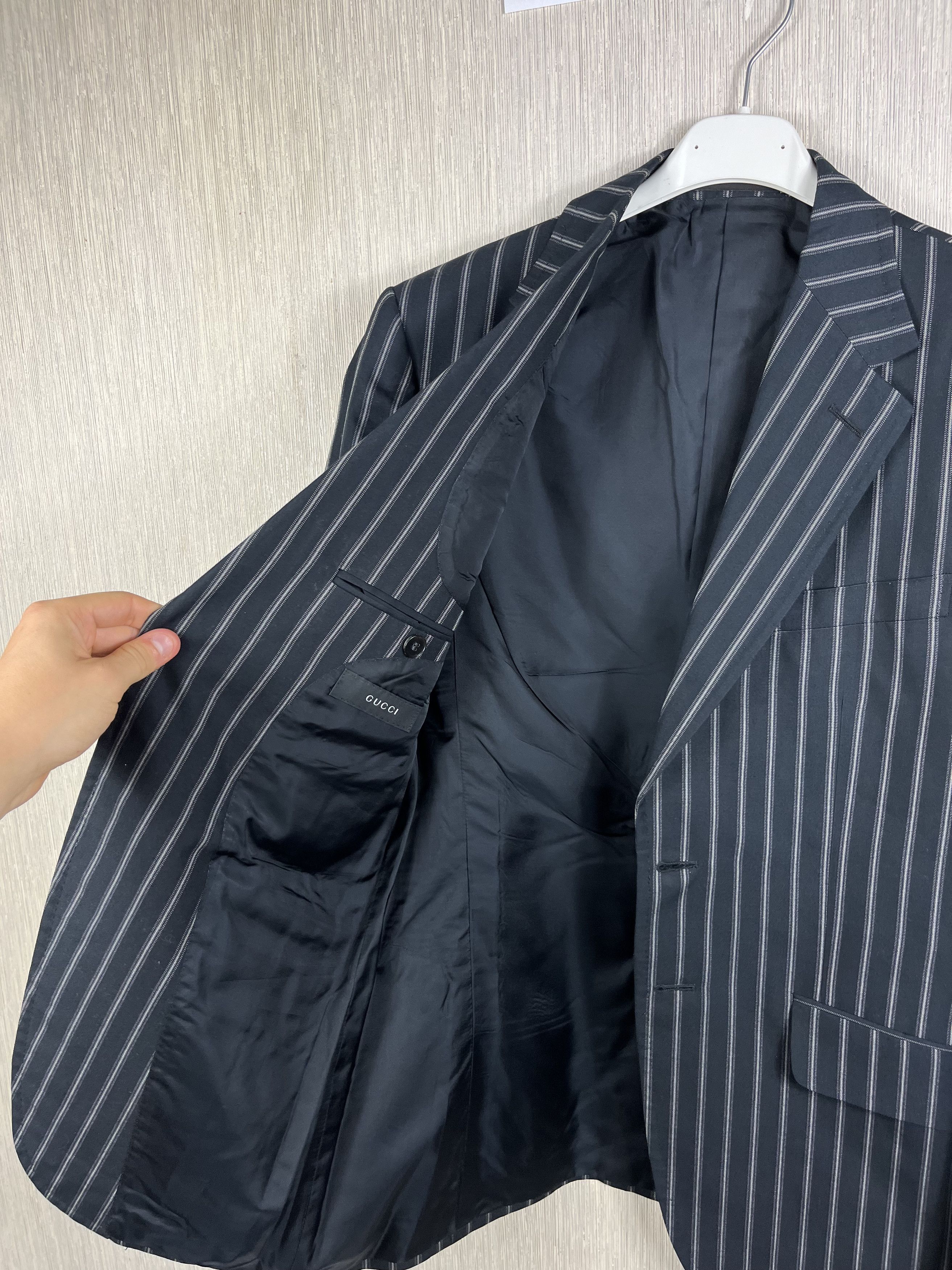 Gucci × Tom Ford Gucci Tom Ford vintage archive striped suit blazer+pants Size 36R - 14 Thumbnail