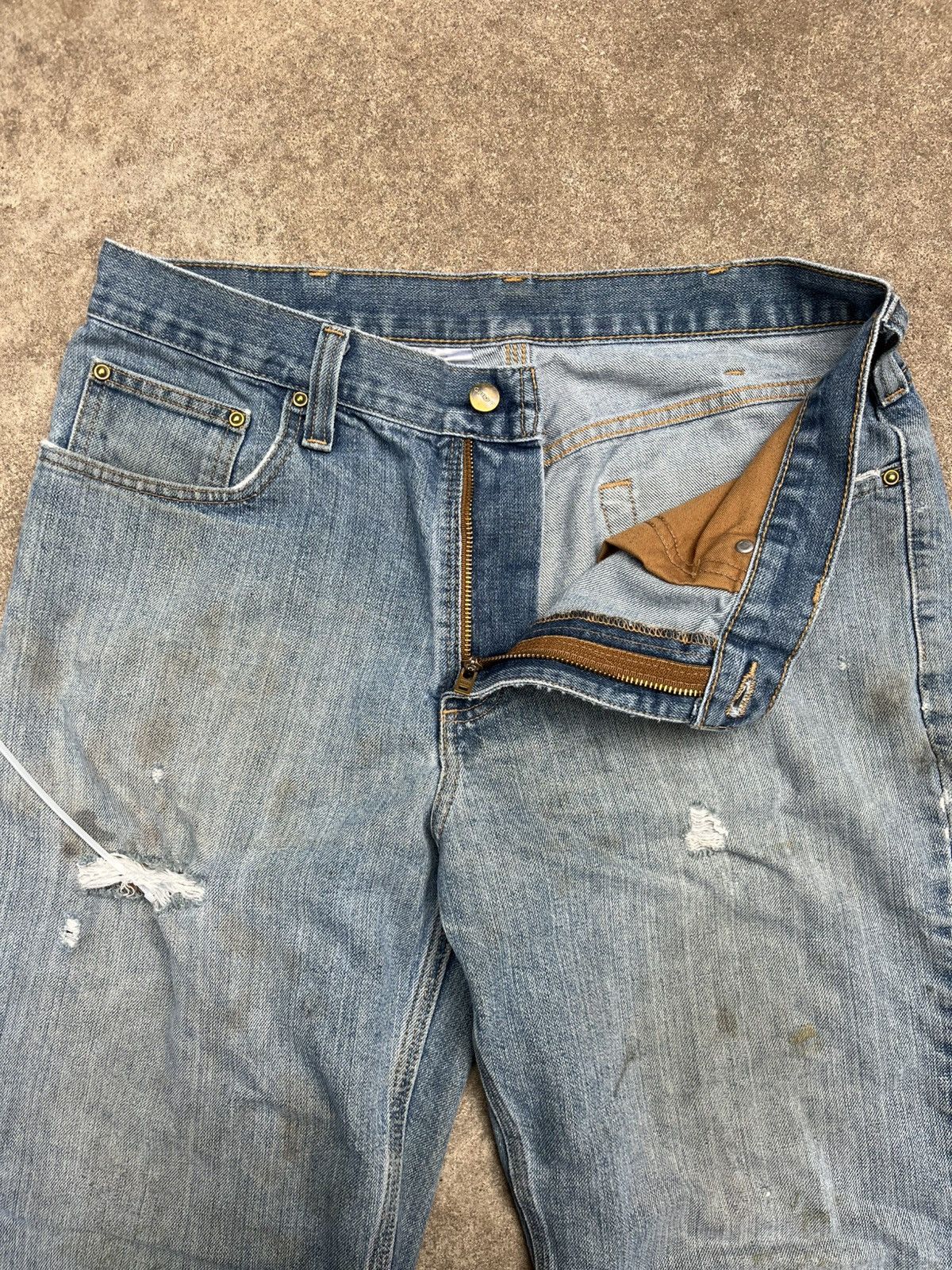 Carhartt Distressed Carhartt Workwear Denim Size US 34 / EU 50 - 3 Thumbnail