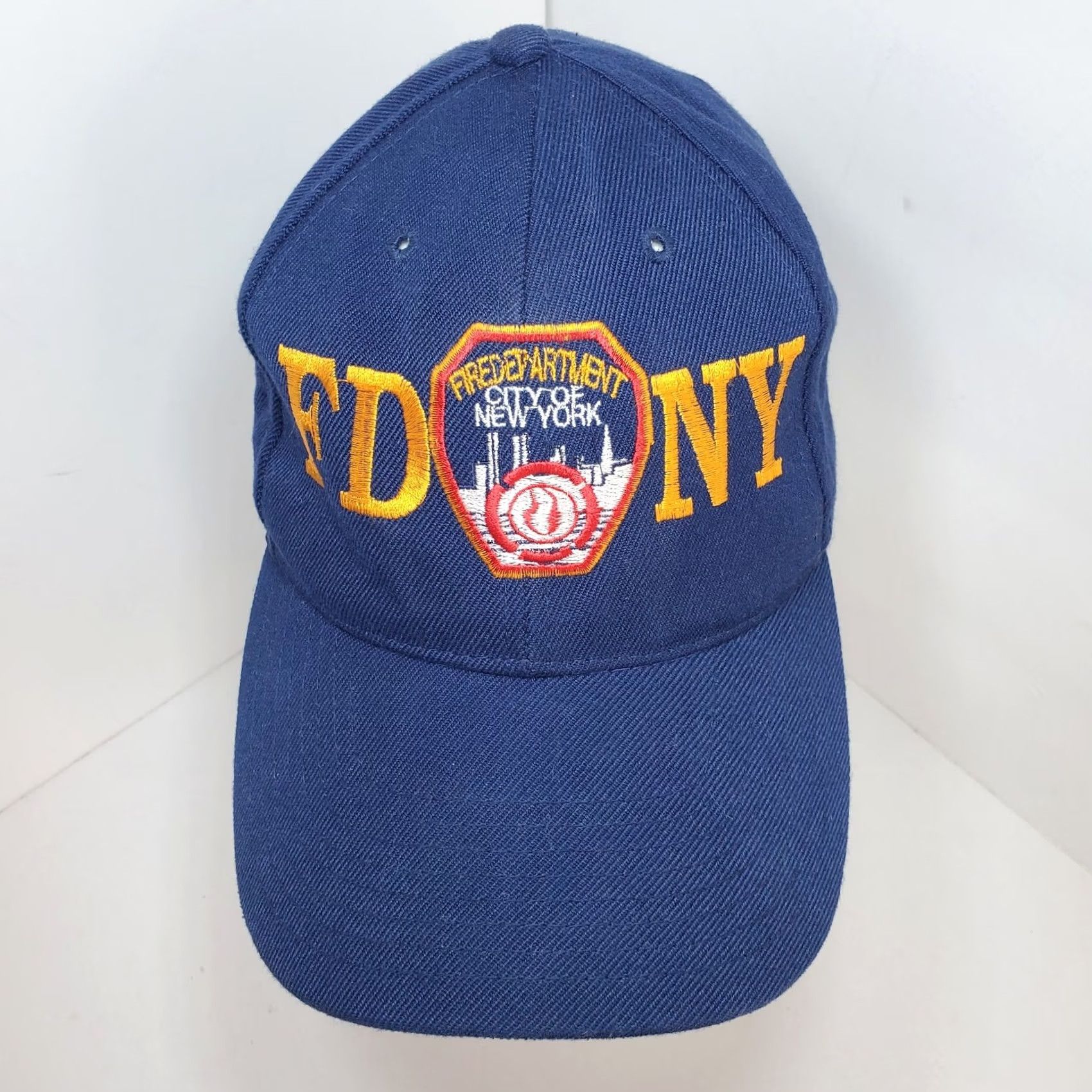 Vintage FDNY Baseball Cap New York Fire Department Dark Blue Adjustable One Size Size ONE SIZE - 2 Thumbnail