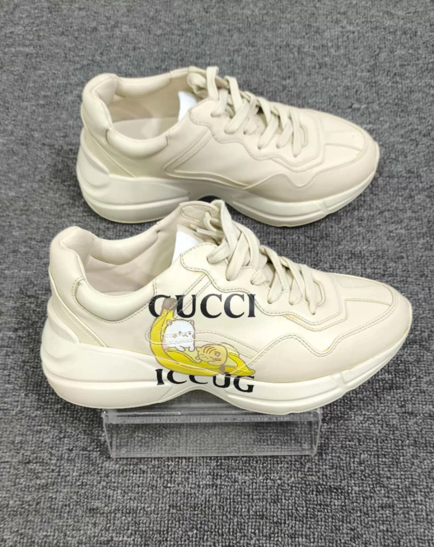Gucci GUCCI Banana Cat Logo Dad Sneaker 98 New 37W Size US 6.5 / IT 36.5 - 3 Thumbnail