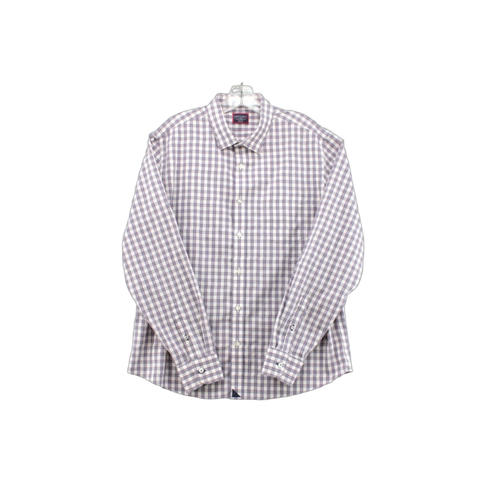 UNTUCKit UNTUCKit Shirt Men's XL Multicolor Check Slim Fit Long Sleeve Wrinkle Free Size US XL / EU 56 / 4 - 1 Thumbnail