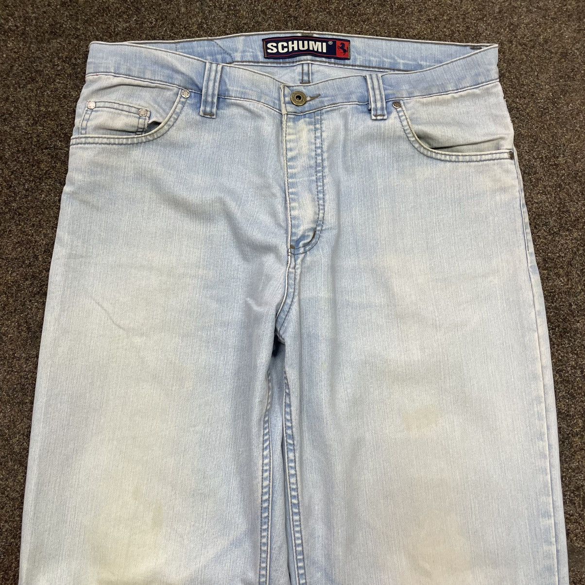 Vintage Vintage 90s Y2K Light Wash Baggy Wide Leg Jeans Skate 34 Size US 34 / EU 50 - 4 Thumbnail