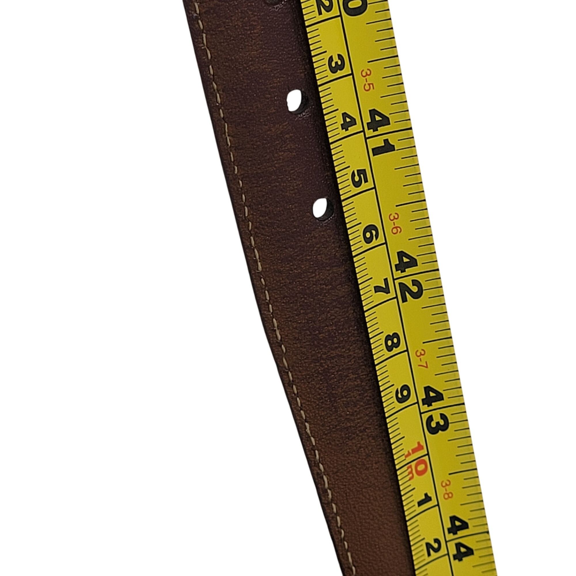 Trafalgar Trafalgar Handcrafted Cortina Leather Belt Gold Buckle 40" C Size 40 - 5 Thumbnail
