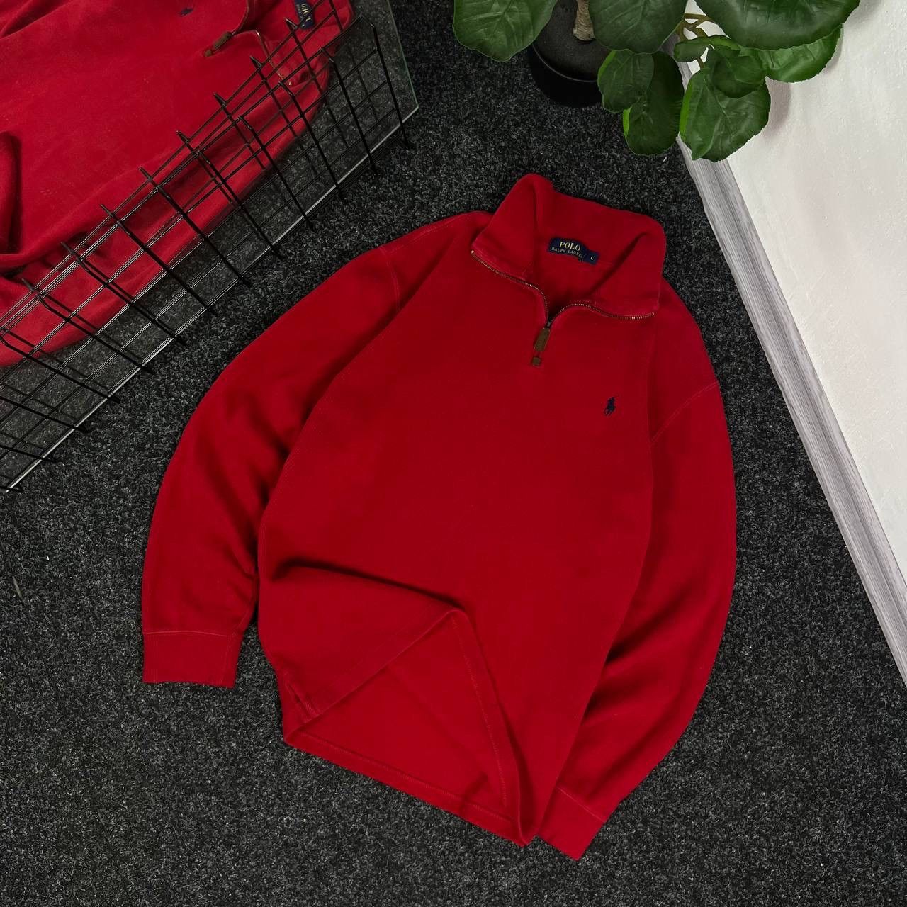 Polo Ralph Lauren × Ralph Lauren × Vintage Polo Ralph Lauren Vintage Sweater Zip 1/4 Luxury Sweatshirt Size US L / EU 52-54 / 3 - 1 Thumbnail