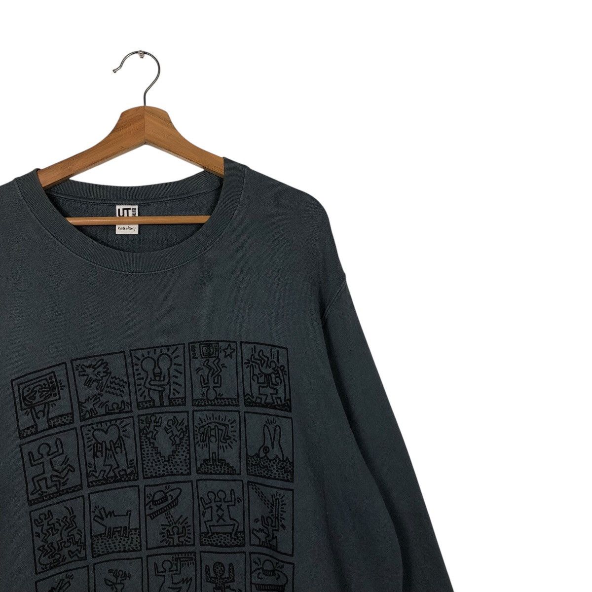 Japanese Brand 📌Vintage Sweatshirt Ut Keith Haring Big Logo Size US XXL / EU 58 / 5 - 7 Thumbnail