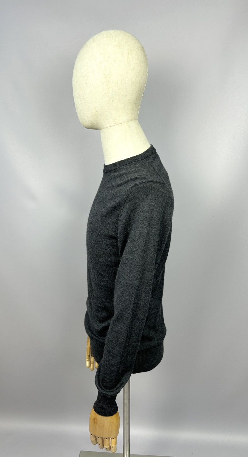 Asket × Designer ASKET Grey Merino Wool Sweater Jumper Size Small S Size US S / EU 44-46 / 1 - 3 Thumbnail