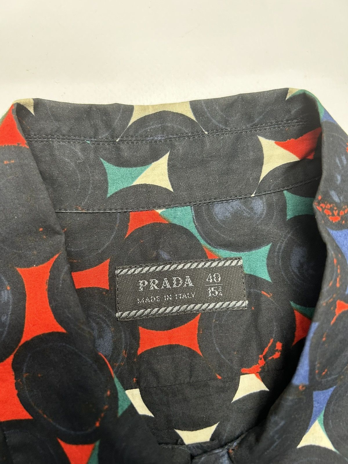 Prada Prada Geometric Print Shirt Button Up Size US M / EU 48-50 / 2 - 6 Thumbnail