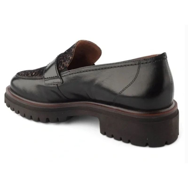 Other $460 MSRP-PAUL GREEN NATASHA LOAFERS LEATHER LEO BLACK-SZ 6 Size US 6 / IT 36 - 2 Thumbnail