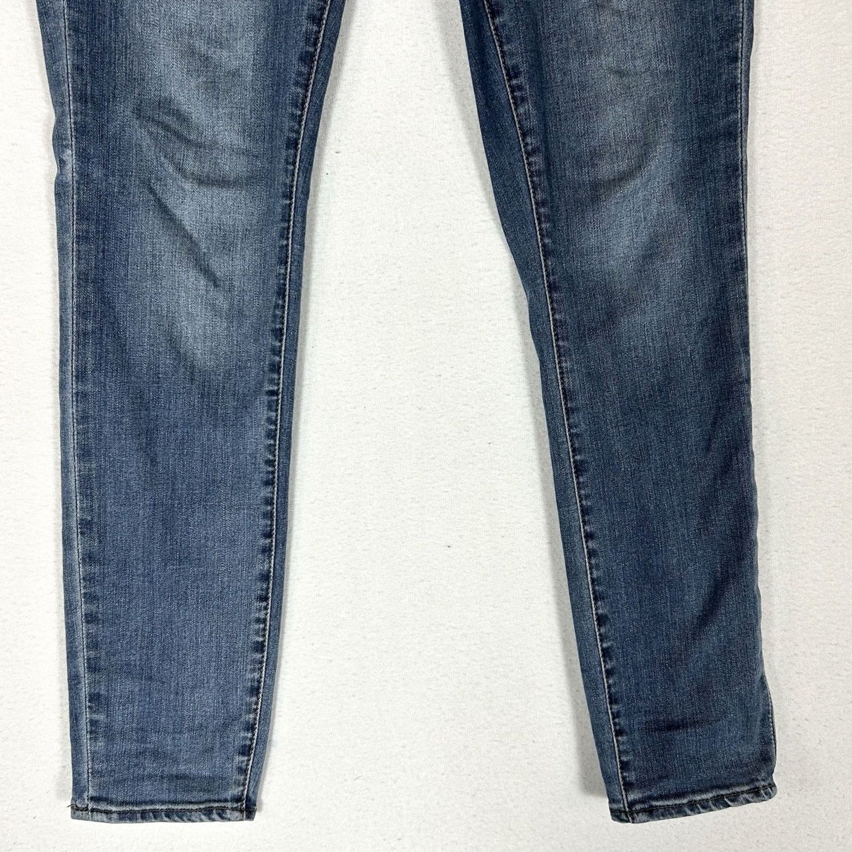 Vintage Articles Of Society Skinny Jeans Womens 26 Blue Denim Mid Rise 5-Pocket Comfort Stretch Pants Size 26" / US 2 / IT 38 - 3 Thumbnail