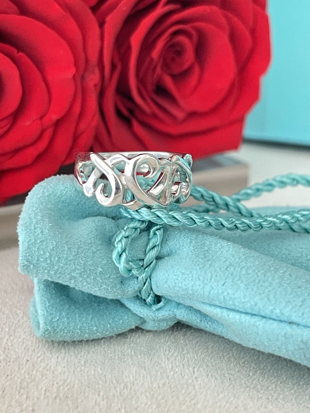 Tiffany & Co. TIFFANY & Co. Paloma Picasso Triple Heart Silver Ring 5 $450 Size ONE SIZE - 15 Thumbnail
