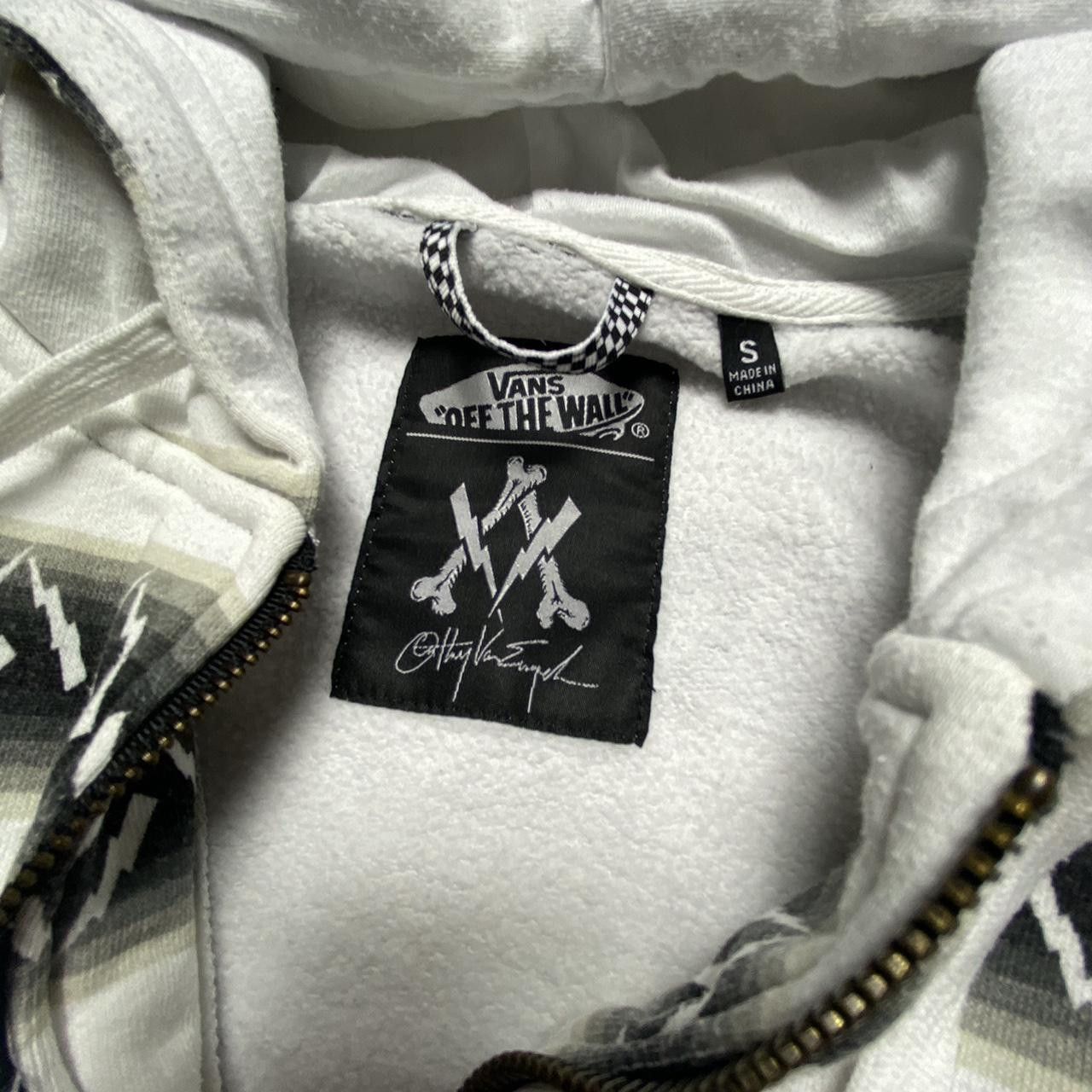 Vans 00s Vans Pattern Zip Hoodie White/Black S Size US S / EU 44-46 / 1 - 3 Thumbnail