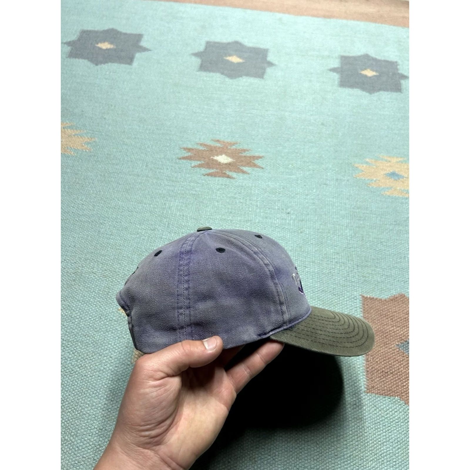 MLB VINTAGE SnapBack Tampa Bay Devil Rays hat cap purple adjustable Men MLB baseball distressed sun faded cap hat Size ONE SIZE - 4 Thumbnail