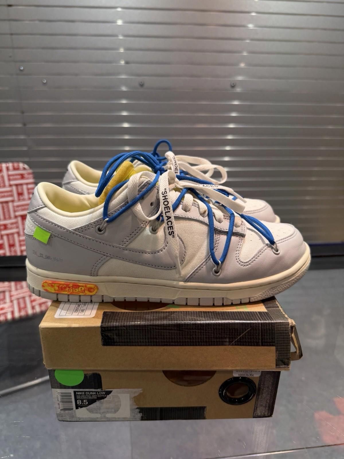Nike Nike Dunk Low Off White Lot10 size 8.5 DM1602-112 OG Retro Size US 8.5 / EU 41-42 - 1 Thumbnail