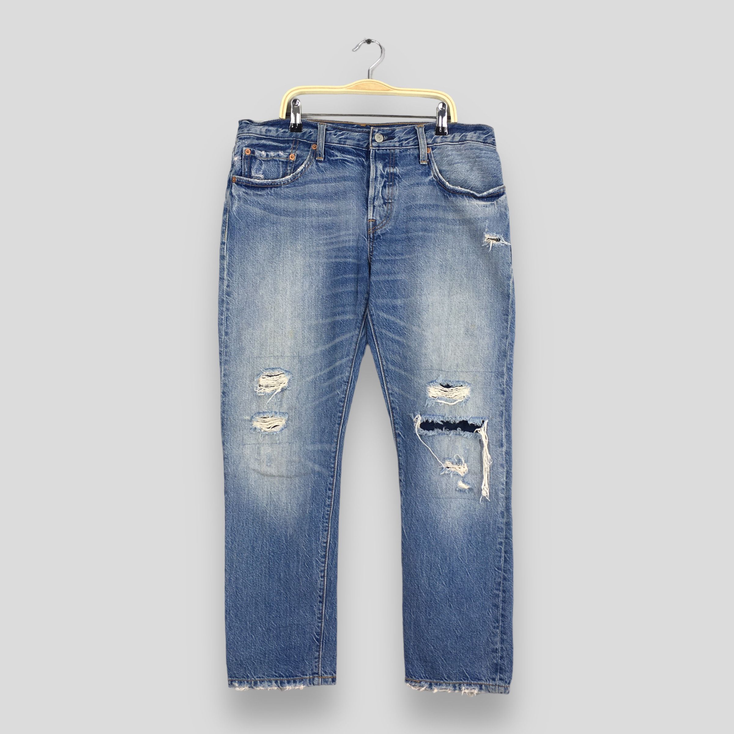 Levi's × Supreme Supreme x Levi's 501 Bleach Denim Jeans FW16 Sz