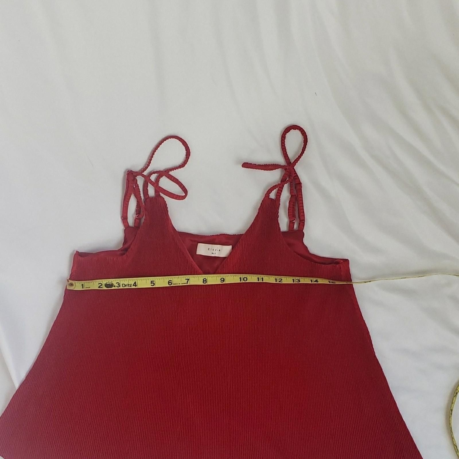 Designer Elodie Red Tank Sleeveless Camisole Size M / US 6-8 / IT 42-44 - 5 Thumbnail