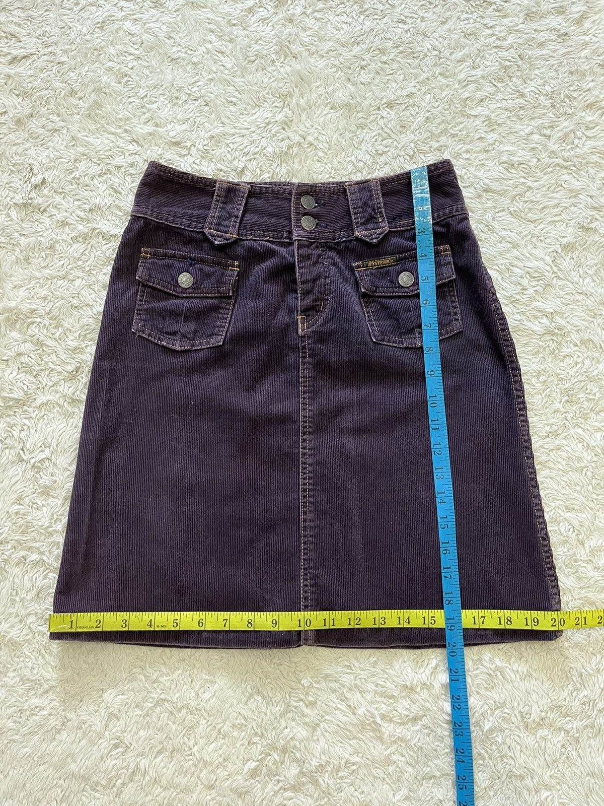 combo vintage hysteric glamour crop tee & corduroy skirt