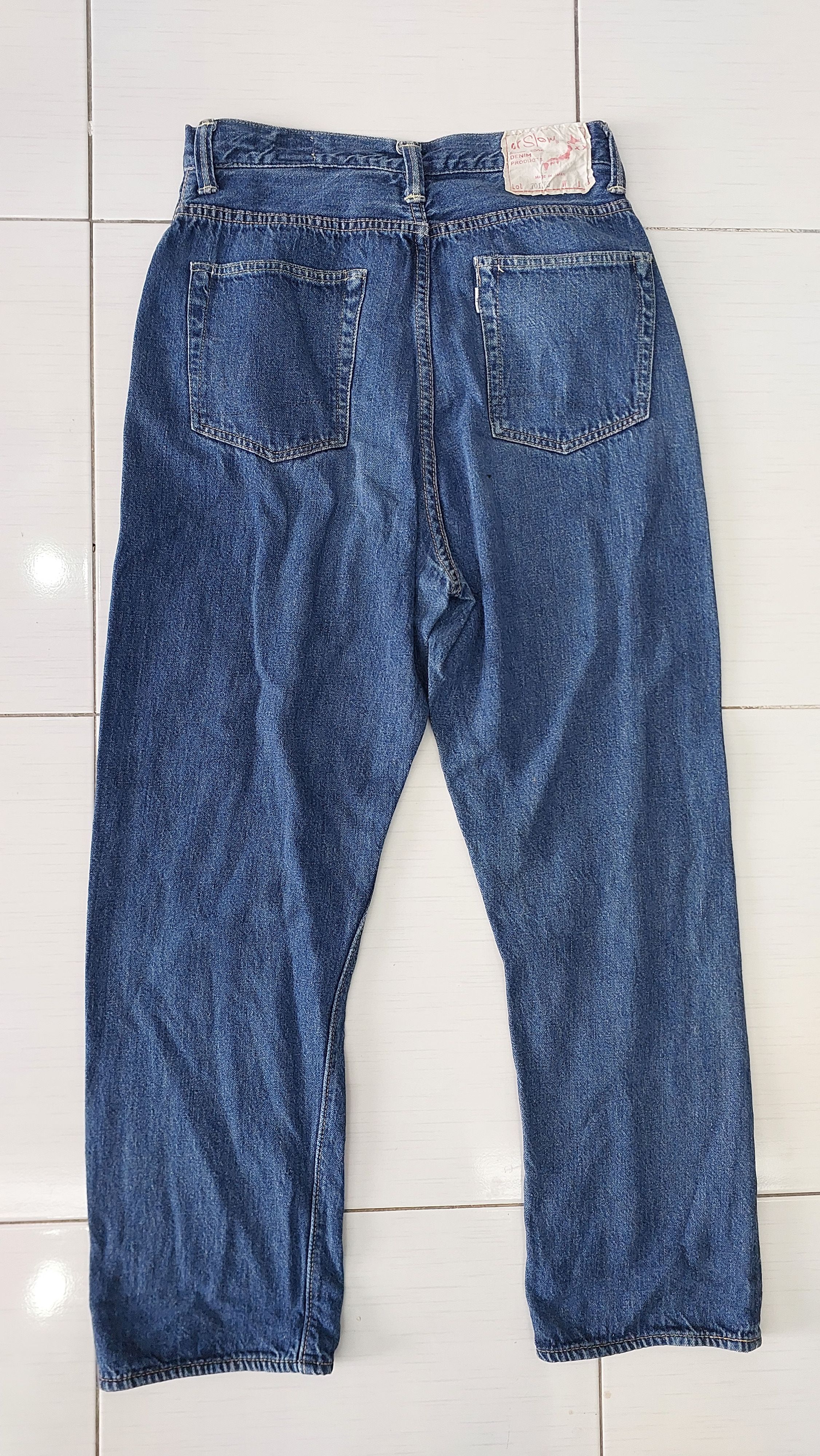 Orslow ORSLOW SALVAGE WOMEN'S JEANS PANT Size 27" / US 4 / IT 40 - 4 Thumbnail
