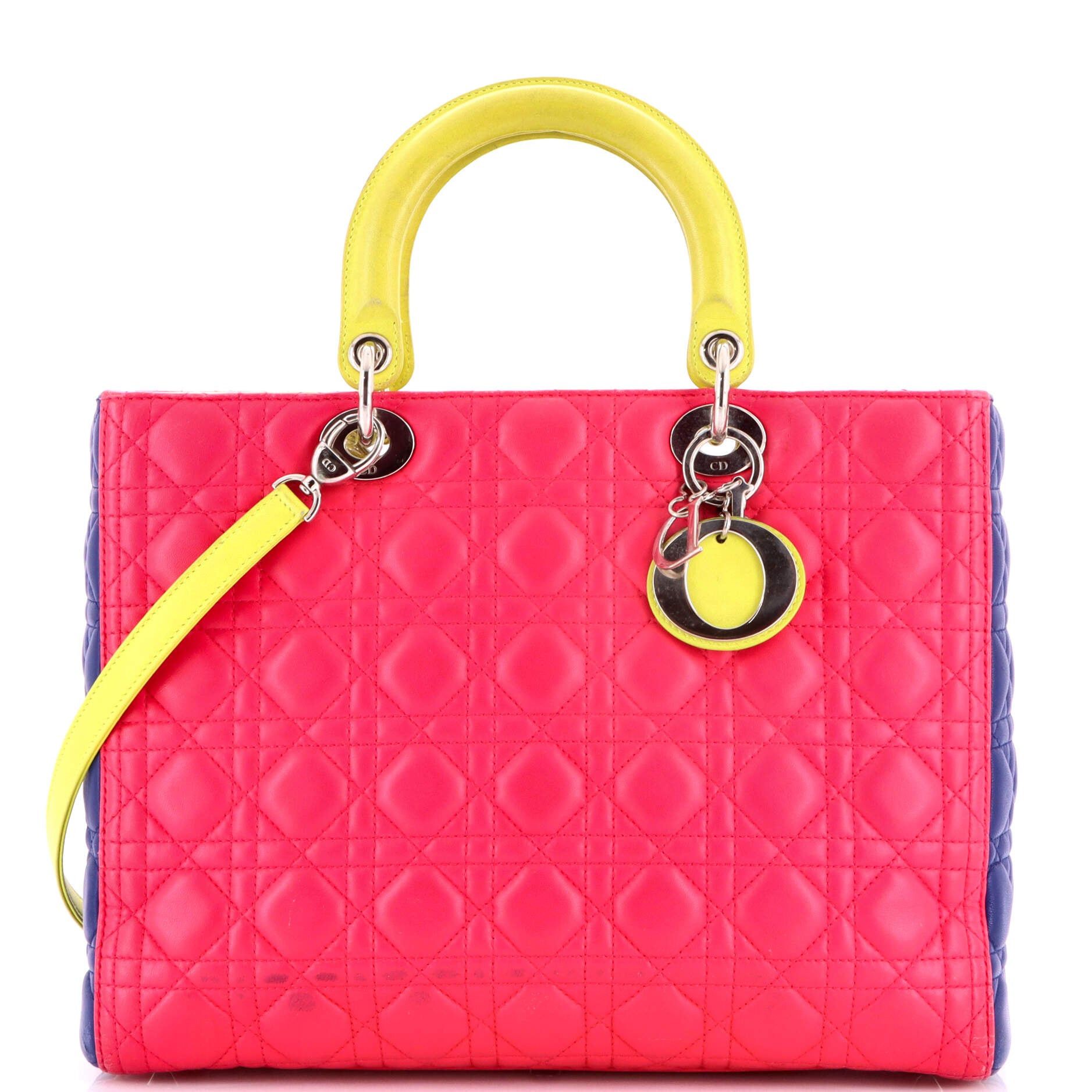 Dior Tricolor Lady Dior Bag Size ONE SIZE - 1 Thumbnail