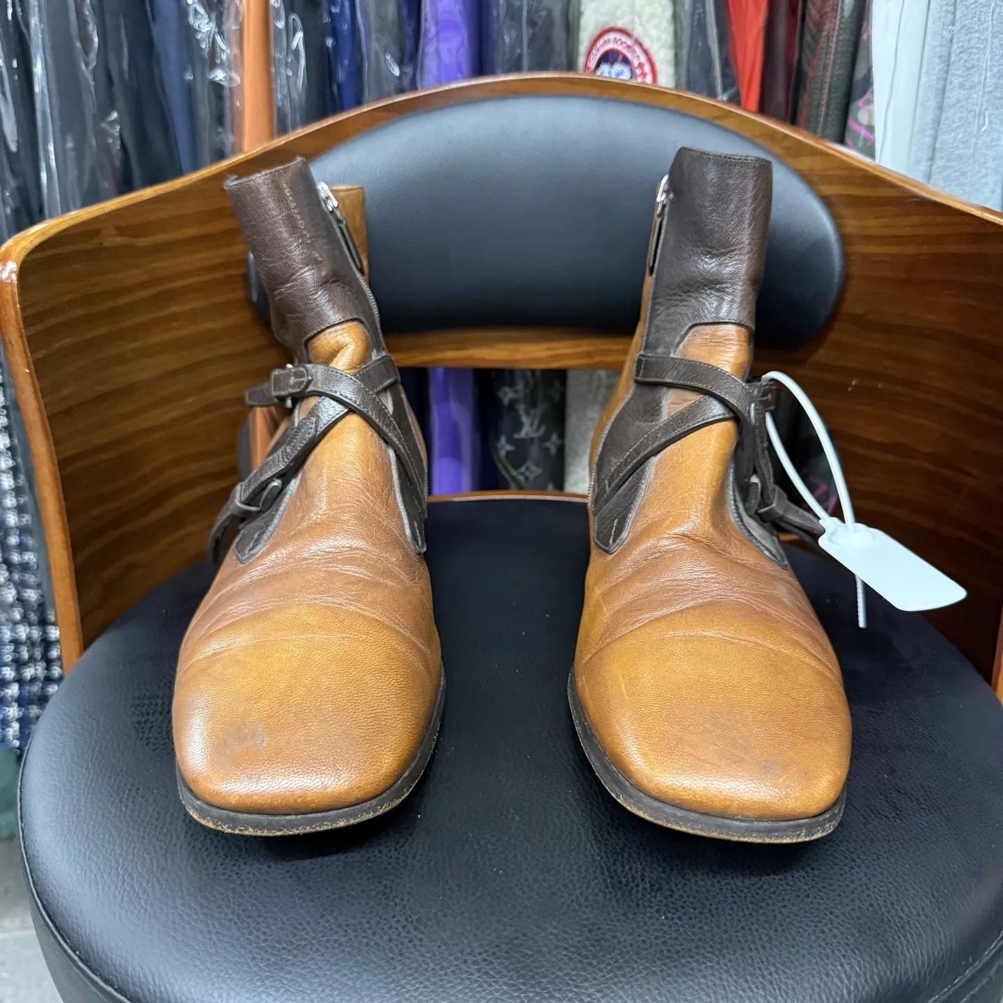 Prada Prada Show Brown Full Leather Chelsea Boots Size 9/43 Mint Size US 10 / EU 43 - 2 Thumbnail
