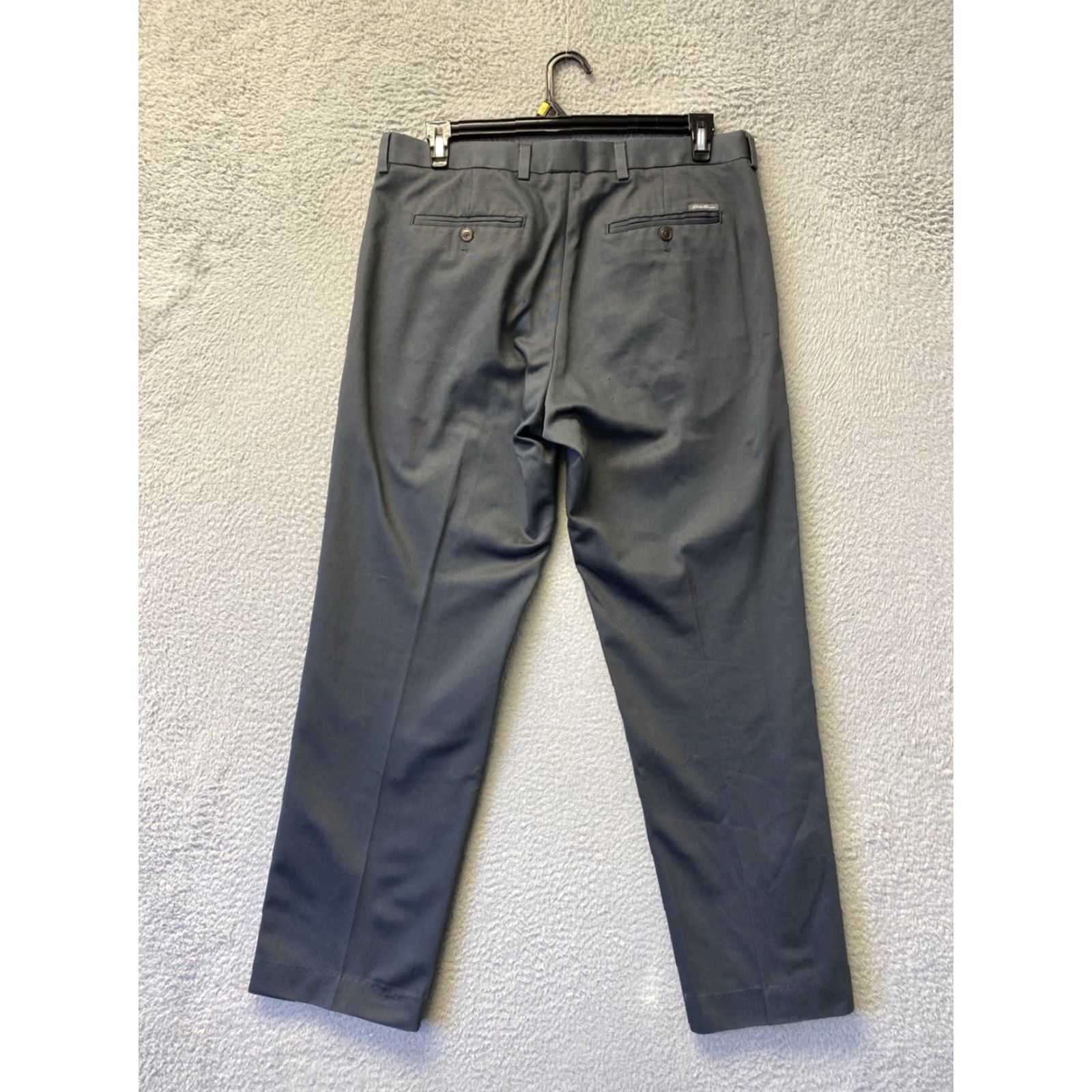 Eddie Bauer Eddie Bauer Chino Pants Mens 34x32 Gray Zip Pocket Cotton Fleece Size US 34 / EU 50 - 6 Thumbnail