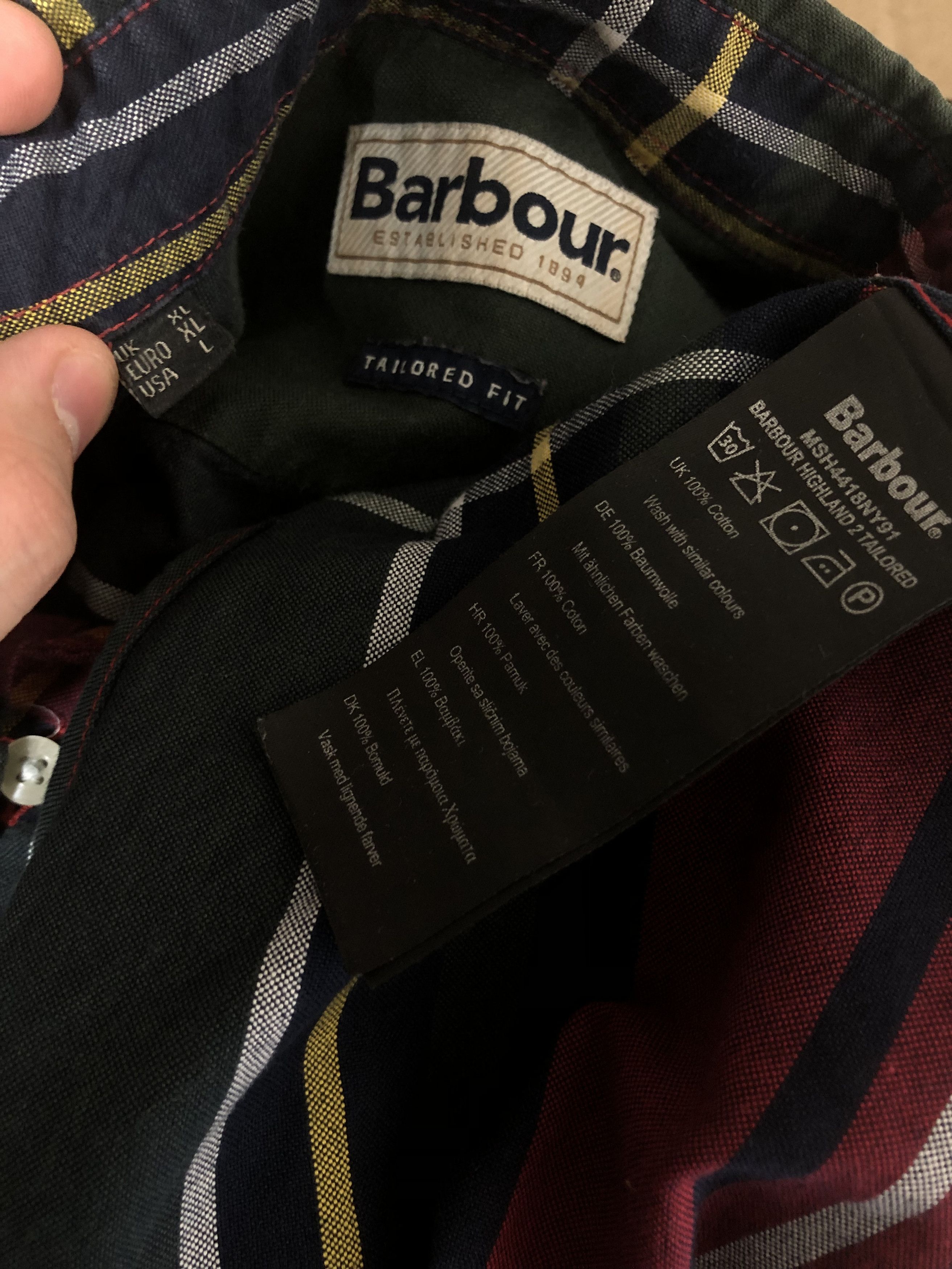 Barbour Barbour Check Shirt Highland 2 Tailored size L Size US L / EU 52-54 / 3 - 8 Thumbnail