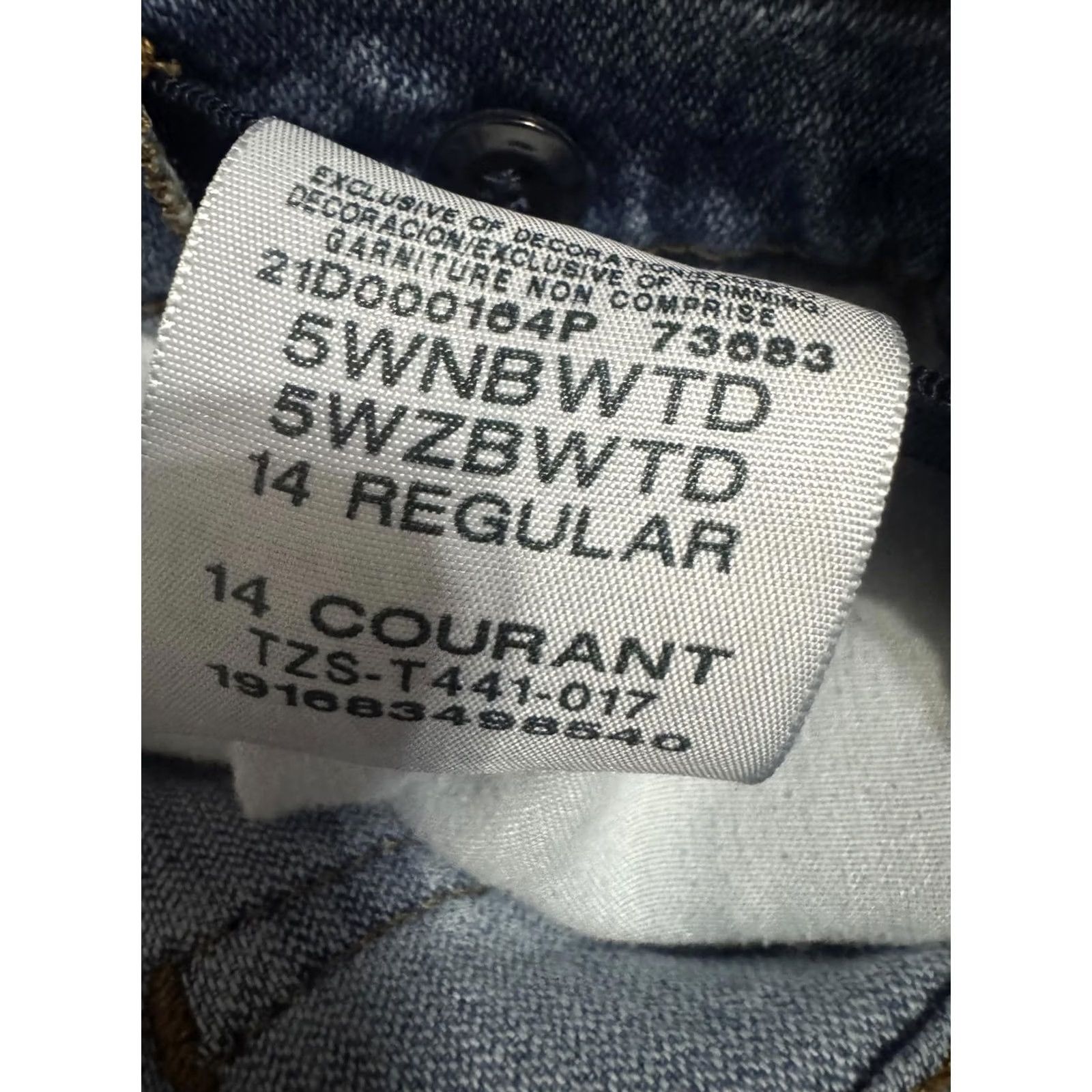 Wrangler Wrangler Jeans Straight Fit 27 28 Blue Women Regular Size 14 27in 28in Denim Cotton Button Size 27" / US 4 / IT 40 - 3 Thumbnail