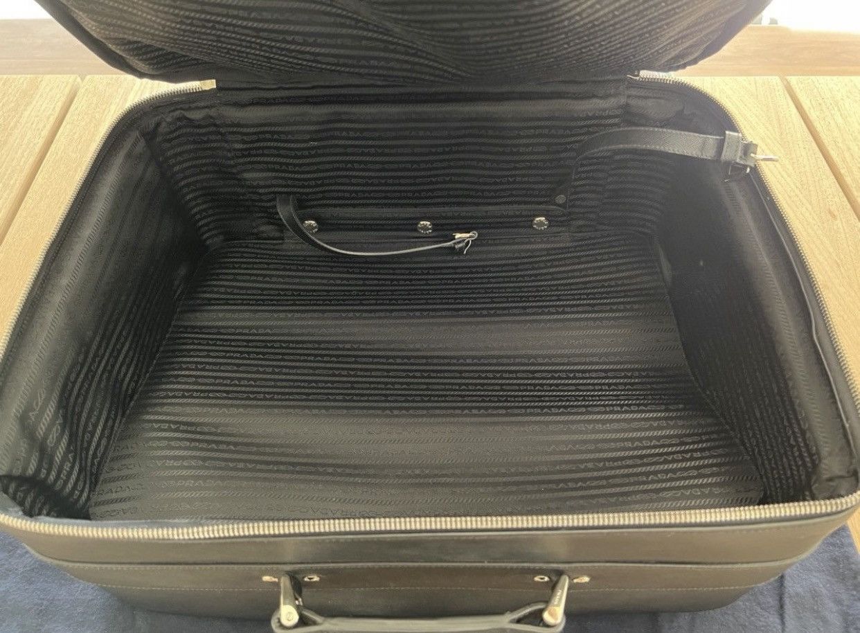 Prada Saffiano Leather Travel Suitcase | Carry On Size ONE SIZE - 12 Thumbnail