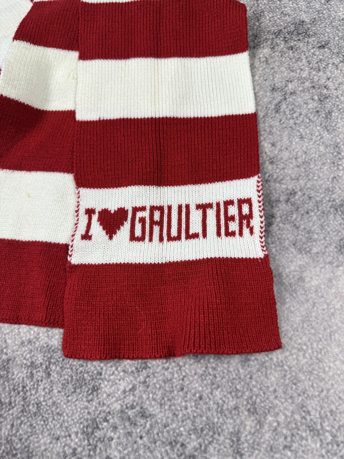 Jean Paul Gaultier Jean Paul Gaultier Logo I Love Scarf Very Rare 90s Luxury Size ONE SIZE - 2 Thumbnail