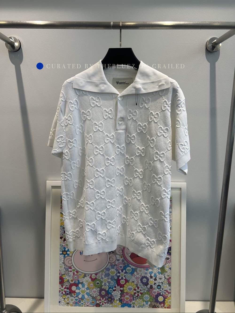 Gucci Jacquard Polo in White Size US XS / EU 42 / 0 - 1 Thumbnail
