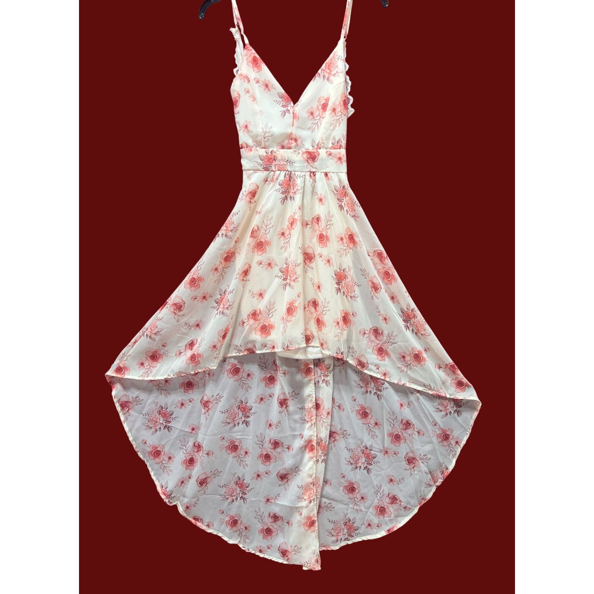 rue21 Rue 21 - Women's Summer Sleeveless High Low Hem Ruffle - Flo Size XS / US 0-2 / IT 36-38 - 1 Thumbnail