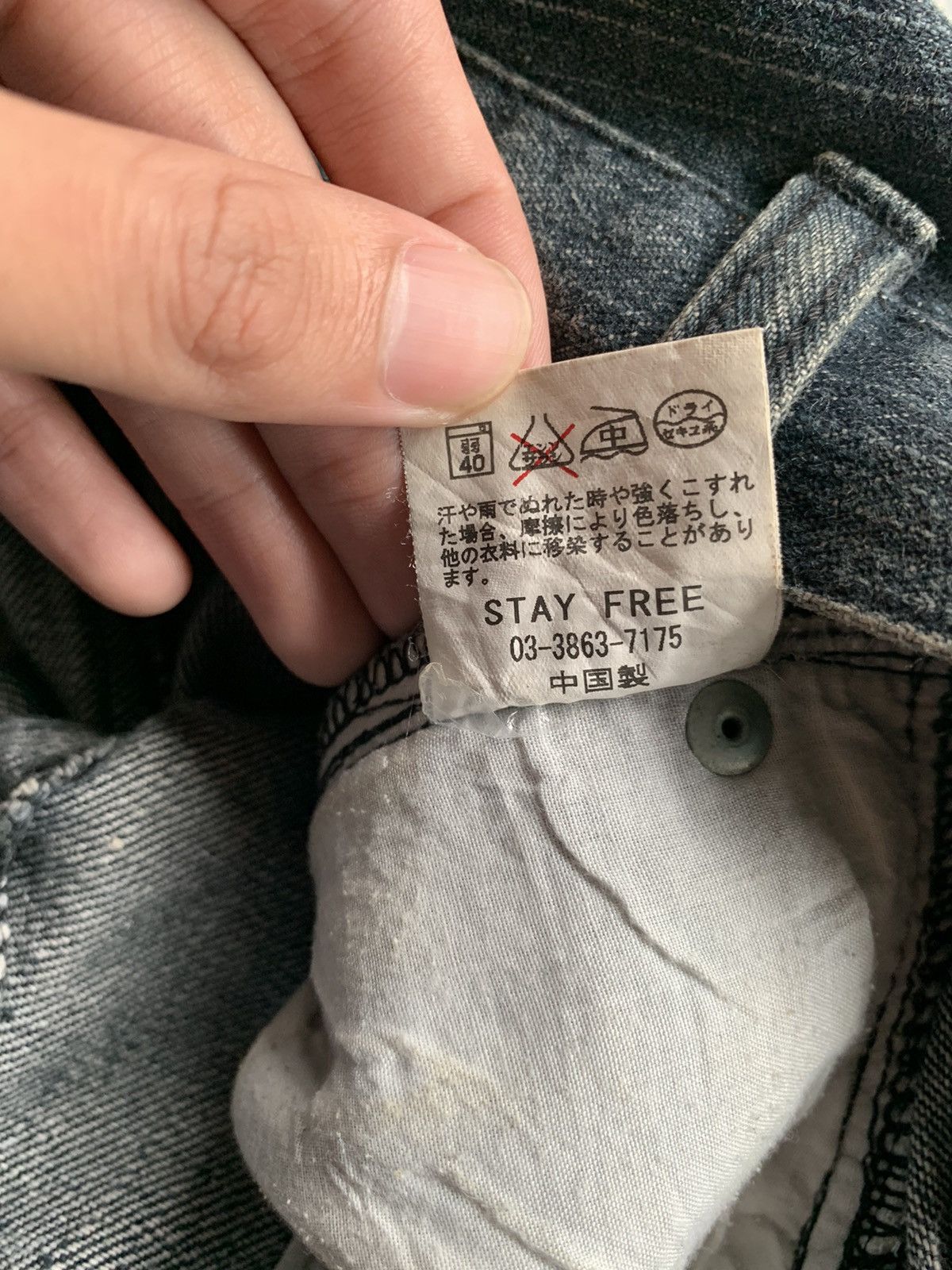 If Six Was Nine Sex Pot Revenge Skull Punk Bondage Style Distressed Denim☠️🎌 Size US 33 - 20 Thumbnail